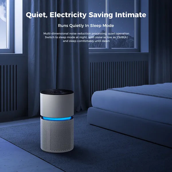 Air purifier quiet sleep mode in bedroom